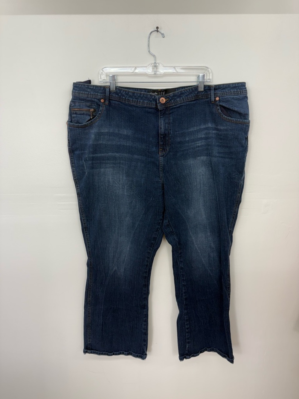 Simply Be Dark Blue Boot Cut Jeans Z25